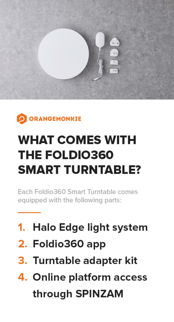 What Comes With the Foldio360 Smart Turntable?